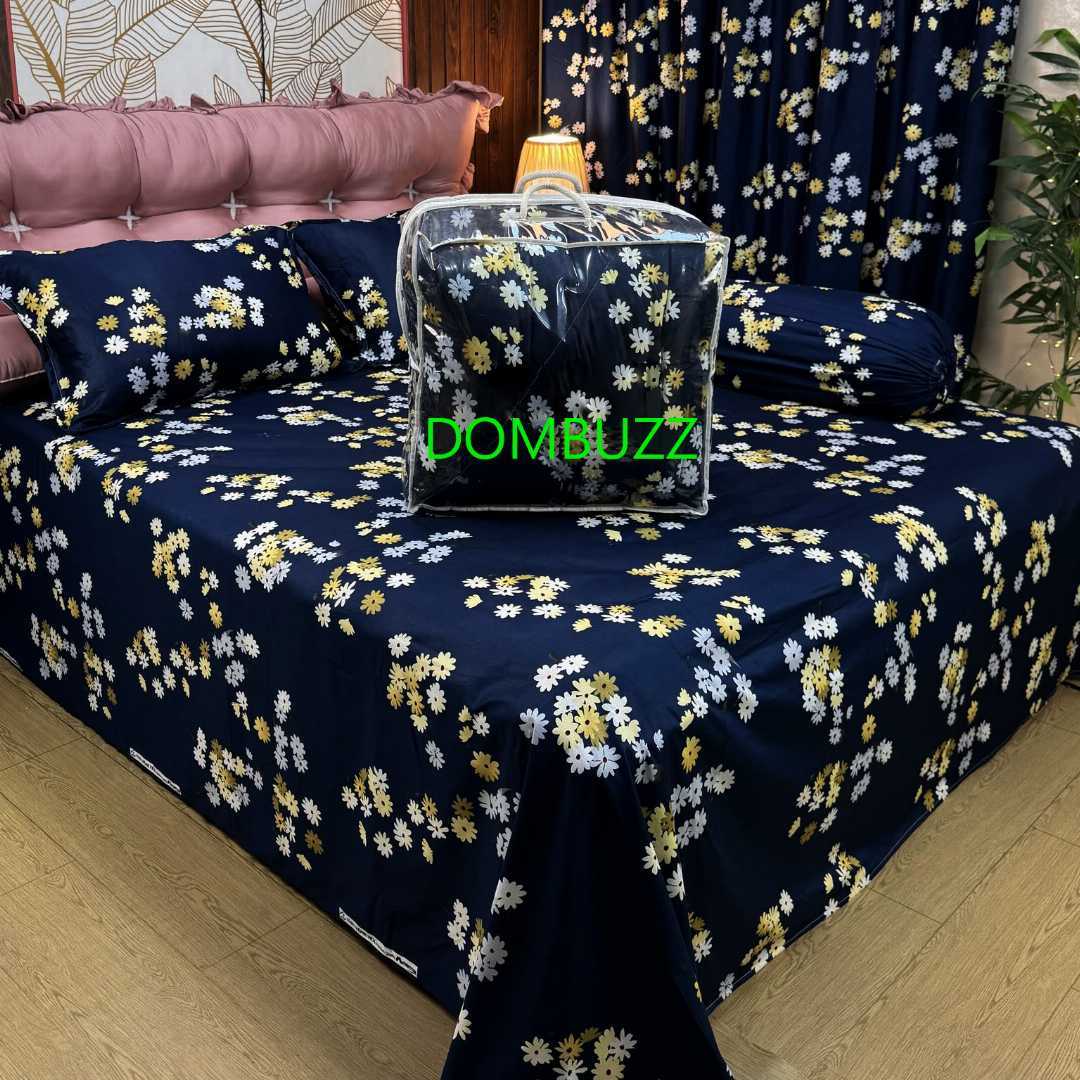 Luxury,Twill,Cotton,Fabrics,Bed,Sheet,And,Comforter,5pcs,Set