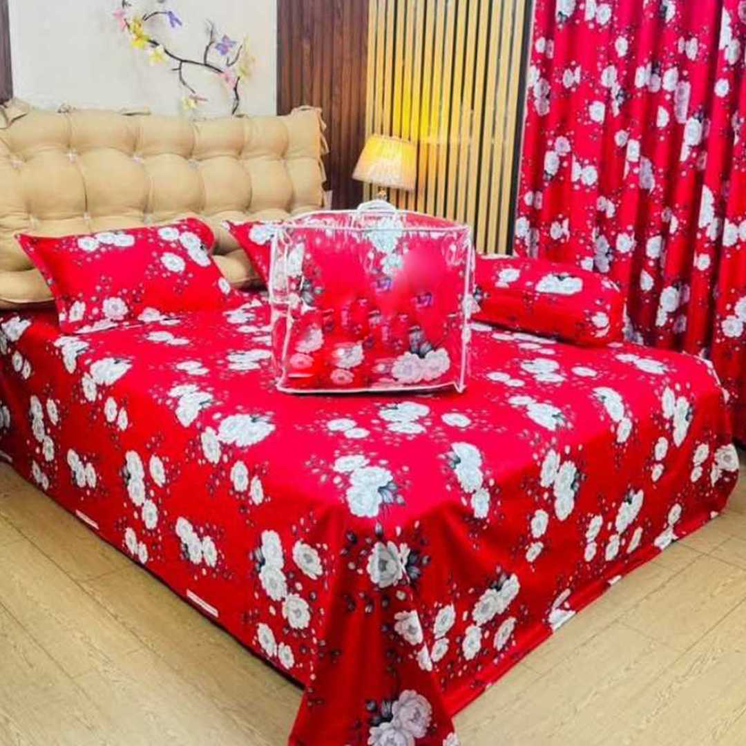 Luxury,Twill,Cotton,Fabrics,Bed,Sheet,And,Comforter,5pcs,Set