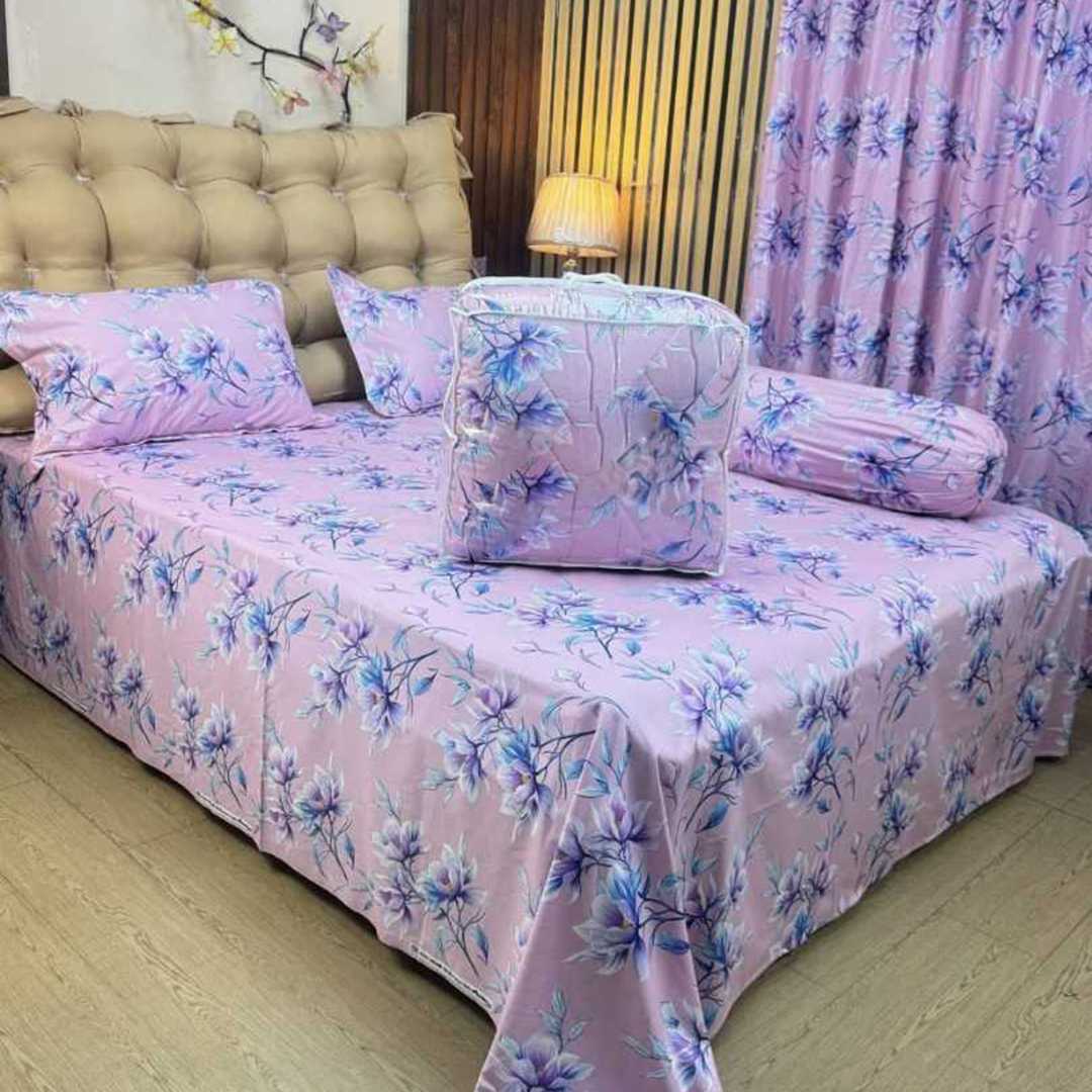 Luxury,Twill,Cotton,Fabrics,Bed,Sheet,And,Comforter,5pcs,Set
