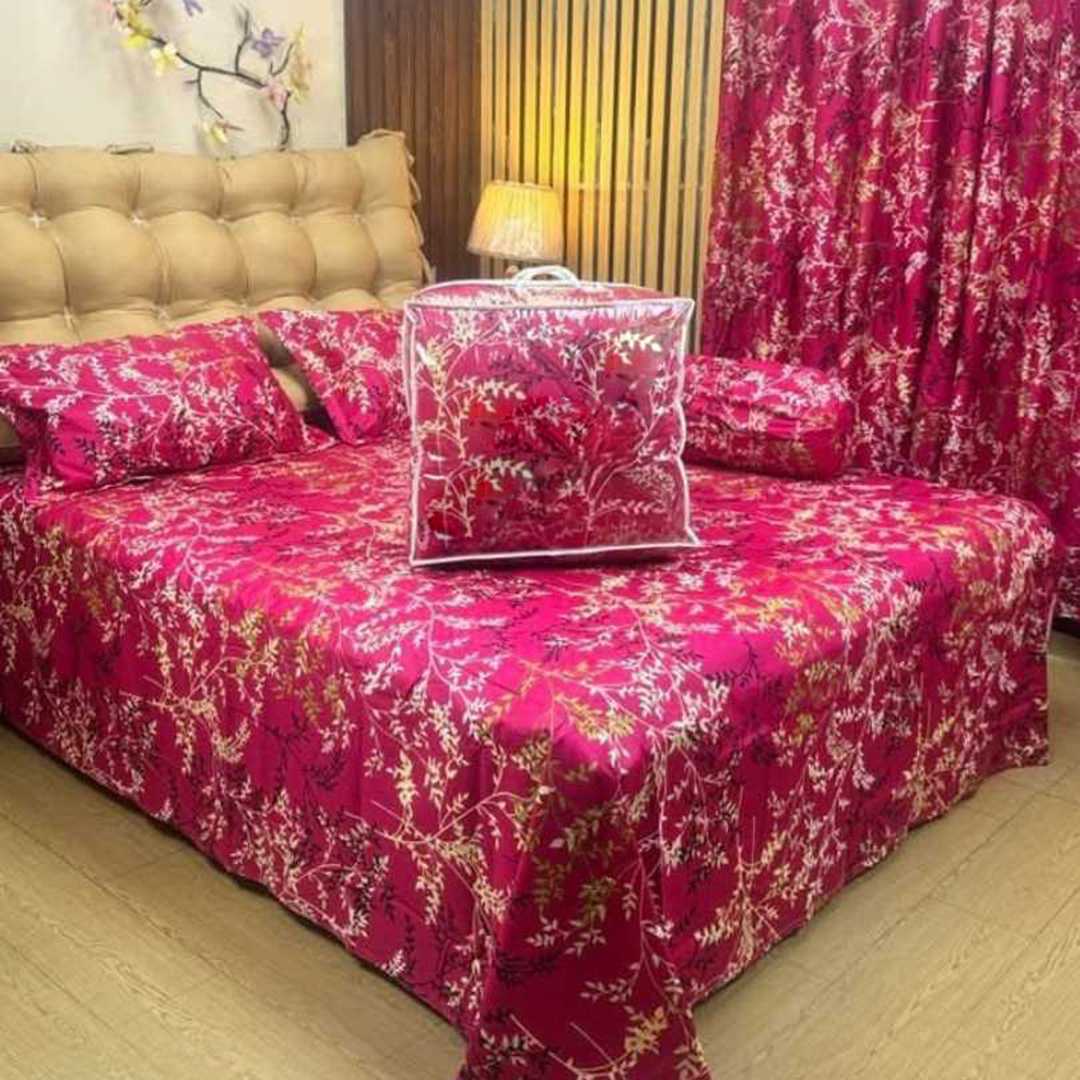 Luxury,Twill,Cotton,Fabrics,Bed,Sheet,And,Comforter,5pcs,Set