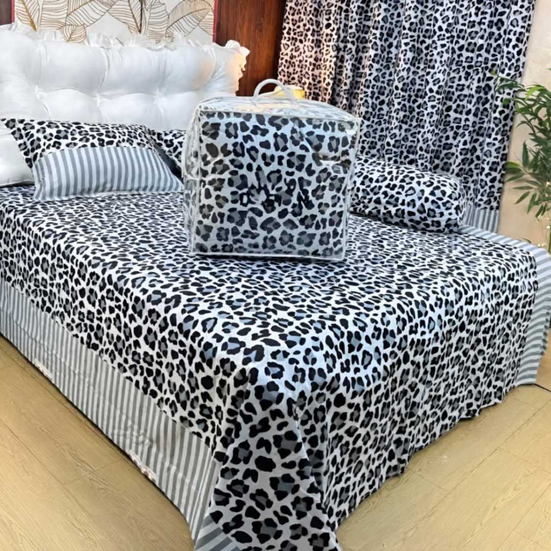 Luxury,Twill,Cotton,Fabrics,Bed,Sheet,And,Comforter,5pcs,Set
